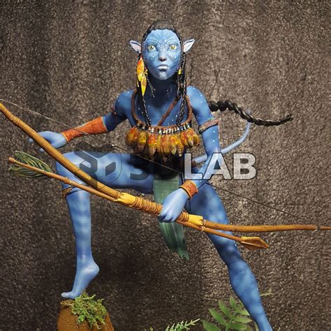 Avatar Figure Stl Neytiri With Bow Model Stl Avatar Etsy