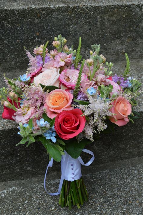 Maybe you would like to learn more about one of these? Lovely summertime bridal bouquet with flowers as roses ...