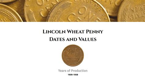 Lincoln Wheat Penny Key Dates And Values 1909 1958