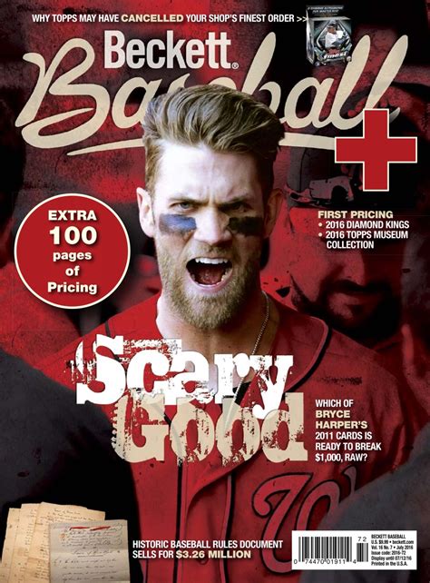 Beckett Baseball Magazine Baseball New Special Edition 2016 Special Issue