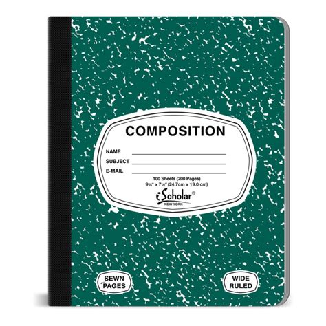 Your green book cover stock images are ready. Composition Book, Green Cover 100 sheet - Schoolbox Kits