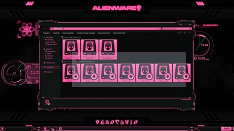 Alienware Eclipse Pink Premium Theme For Windows Se7en