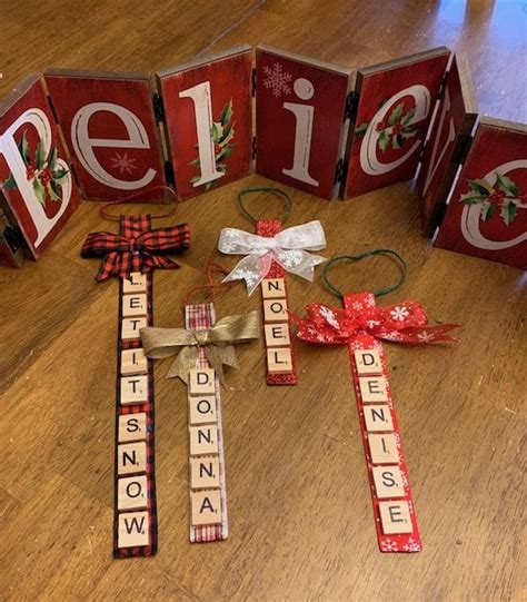 How To Create Scrabble Tile Ornaments Cards By Decaro Scrabble