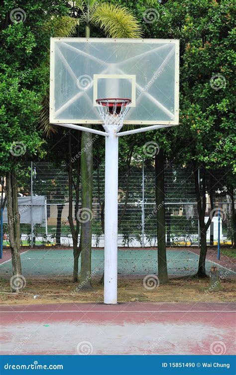 Empty Basketball Court Stock Photo Image Of Outdoor 15851490
