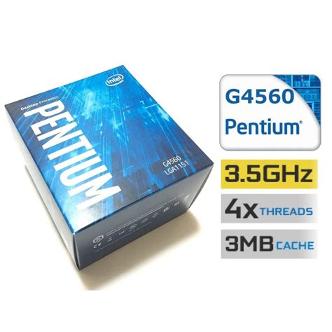ส่งฟรีแถมซิลิโคน Intel Pentium G4560 34g 2c 4t 54w แท้ 100