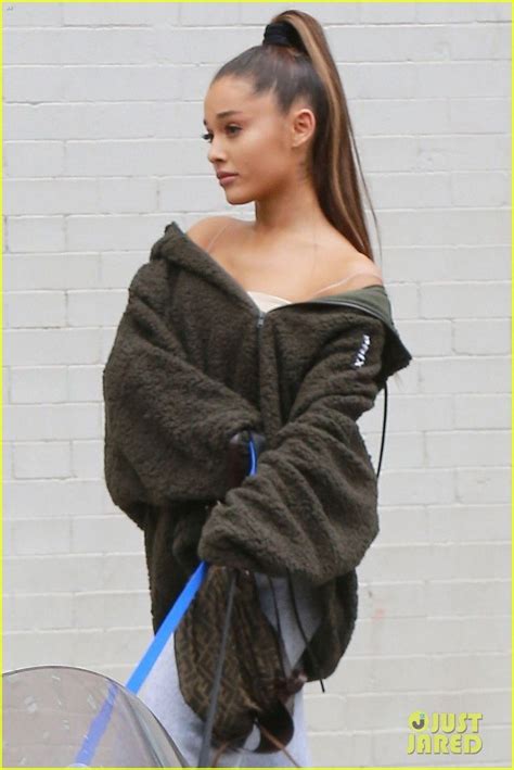 Ariana Grande Takes Her Pups For A Stroll In New York City Ariana