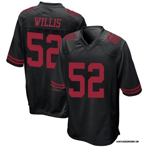 Black Youth Patrick Willis San Francisco 49ers Game Alternate Jersey