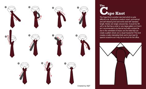How To Tie A Cape Knot 12 Of 21 By Dqt Tie Knots Different Tie