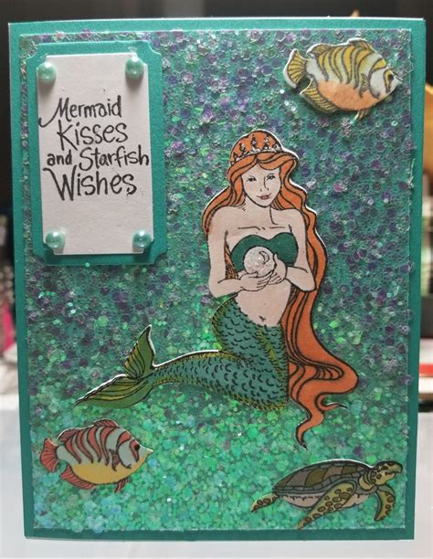 Stampendous Mermaid Kids Cards Card Craft Scrapbook Cards