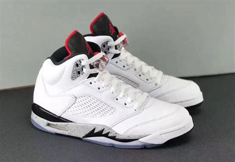 Air Jordan 5 White Cement 136027 104 Release Date Sneakerfiles