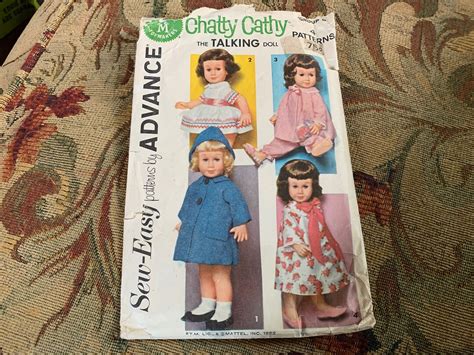 Vintage 1960s Chatty Cathy Doll Clothes Pattern Advance Group G Rick