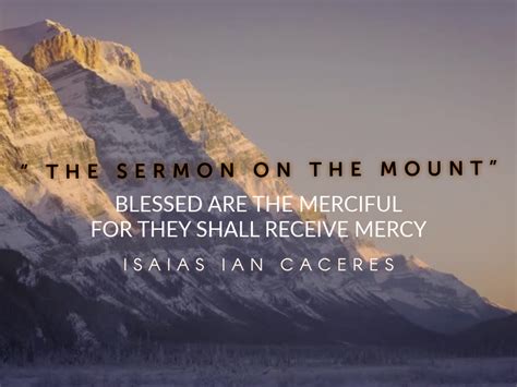 Blessed Are The Merciful For They Shall Receive Mercy Faithlife Sermons