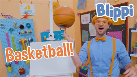 How To Draw A Basketball Art For Kids With Blippi Drawing Videos