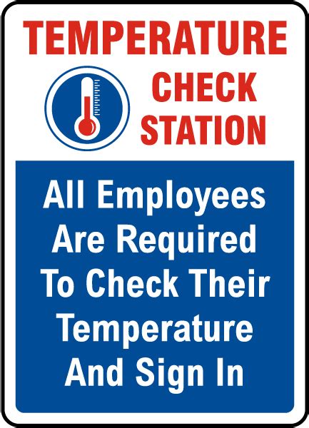 Temperature Check Station Sign Claim Your 10 Discount