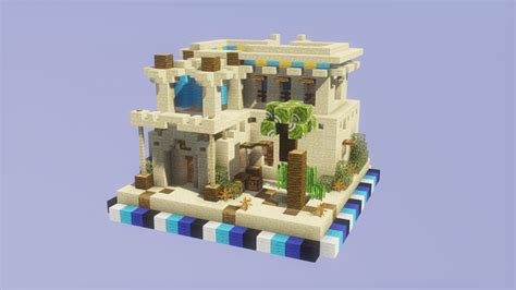 One Chunk Desert House Minecraft