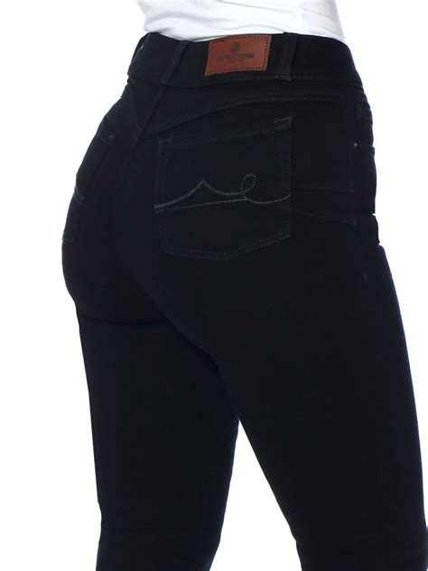 Pantal N Recto Mujer Negro Magic Pomp Britos Jeans