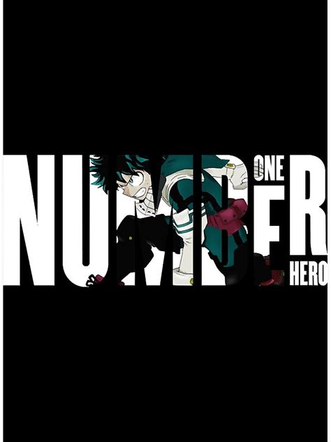 Number One Hero Deku Poster For Sale By Tapregeant Redbubble