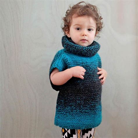 This quick knit kit is suitable for kids above six years of age! 3-Square Knit Childs Sweater | AllFreeKnitting.com