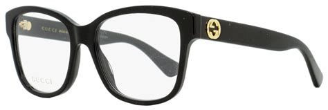 Gucci Square Eyeglasses Gg0038o 001 Black 54mm 0038