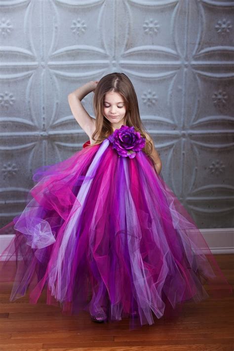 Buy 2t 8y Shades Of Purple Tutu Dress Girl Flower