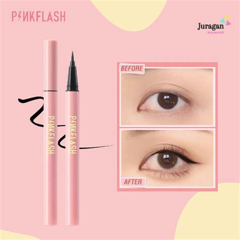 Pinkflash Eyeliner Pigmentasi Tinggi E Waterproof Lazada Indonesia