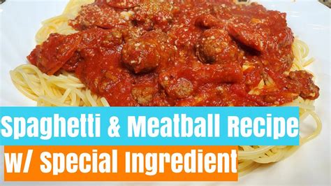 How To Make Spaghetti And Meatballs Recipe Homemade Marinara Sauce