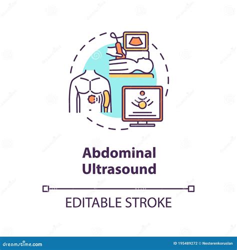 Abdominal Ultrasound Concept Vector Endoscopy Healthcare Technology
