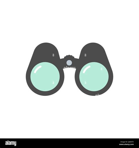 Binoculars Icon Concept Of Exploration Observation Research Vector