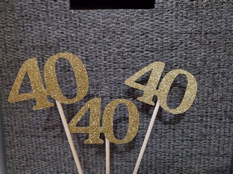 40th Birthday Centerpiece Any Age Number Centerpiece Age Etsy 40th