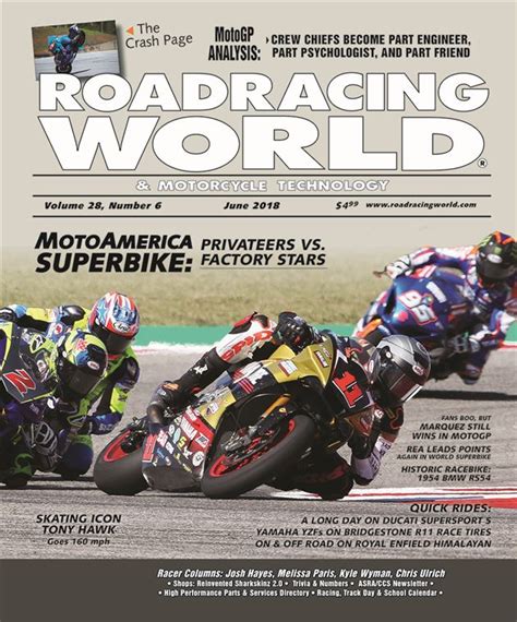 The June 2018 Issue Of Roadracing World And Motorcycle Technology Is Now Available Online