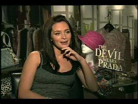 Instead, the devil wears prada served as a career launching pad for almost everybody involved. The Devil Wears Prada Emily Blunt interview - YouTube