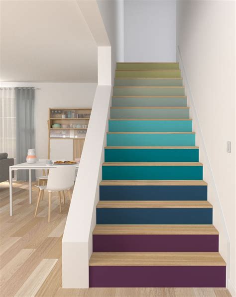 Il relie directement deux étages selon un seul axe, comme une échelle. Déco Salon - Et si on peignait les escaliers? | Moltodeco ...