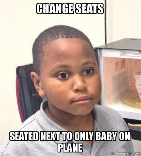 Change Seats Seated Next To Only Baby On Plane Minor Mistake Marvin