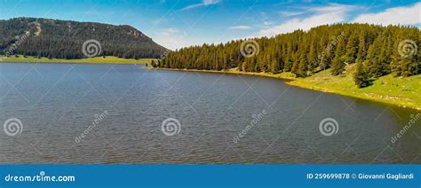 Overhead Aerial View Of Lake Water In Summer Stock Photo Image Of