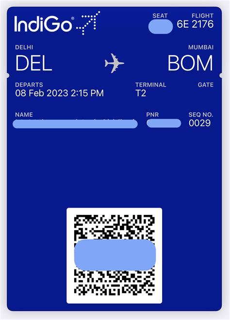 Indigo Boarding Pass