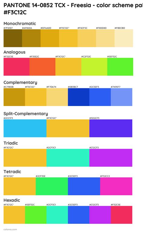 Pantone 14 0852 Tcx Freesia Color Palettes And Color Scheme