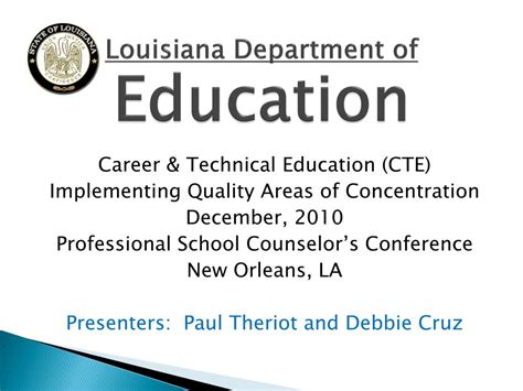 Ppt Louisiana Department Of Education Powerpoint Presentation Free