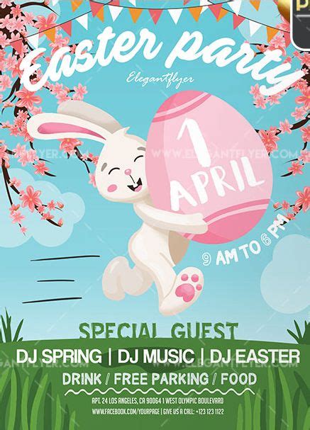 Easter Party Free Flyer Psd Template Free Psd Templates
