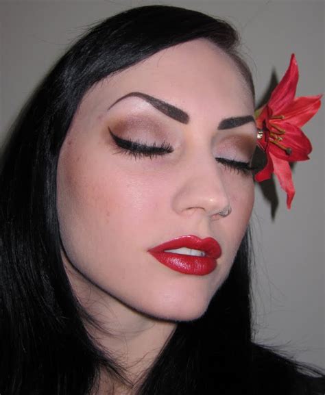 Glitter Is My Crack Classic Pin Up Makeup Look With Sobe