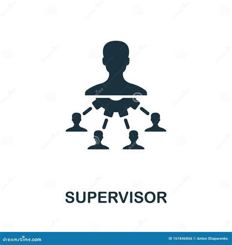 Supervisor Vector Icon Symbol Creative Sign From Business