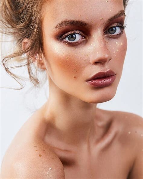 Golden Freckles 🌟 Kristatchv By Felixrachor Beauty Golden Freckles Makeup Glam Bronzy