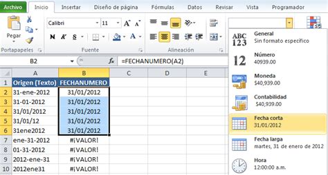 Convertir Texto A Formato Fecha En Excel • Excel Total