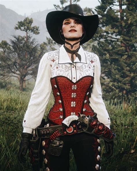Pin By Elizabeth De Paz On Games Wild West Outfits Red Outfit