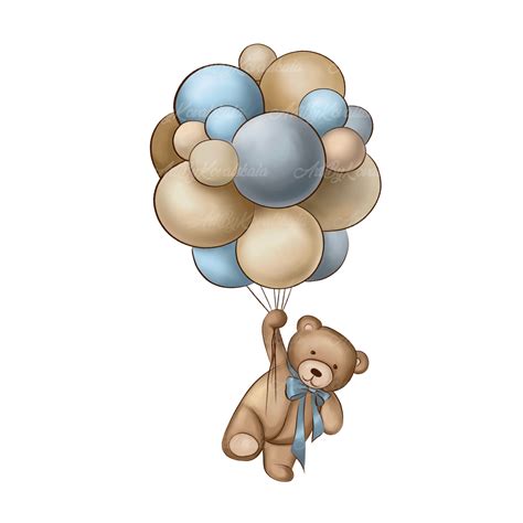 Teddy Bear Clipart Teddy Bear Png Baby Shower Png Digital Download