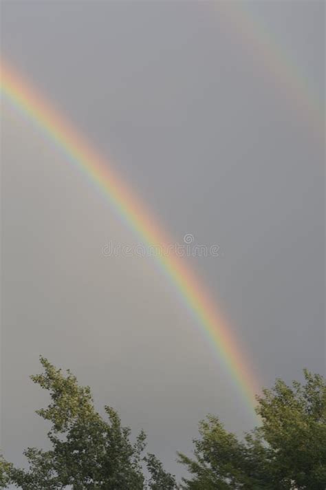 Real Rainbow In The Sky Stock Image Image Of Landscape 55262387