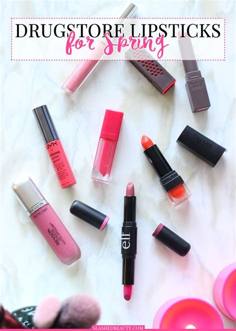 7 perfect spring drugstore lipsticks and lip glosses slashed beauty drugstore lipstick best