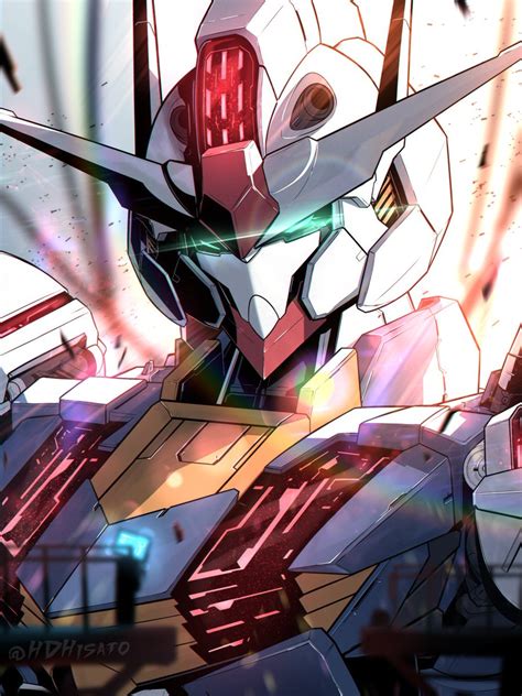 Safebooru Cable English Commentary Glowing Glowing Eyes Gundam Gundam