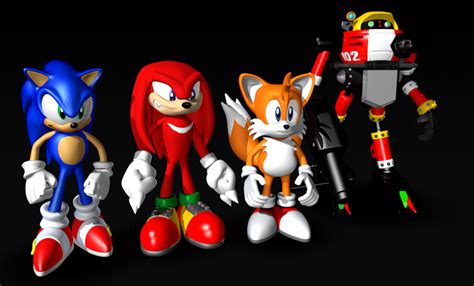 Sonic Adventure Cgi Models Pack Wip 48 Done Made In Cinema 4d R
