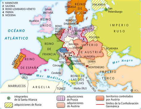 Europa Entre El Orden Y La Libertad 1815 1830 Recursos De Ciencias