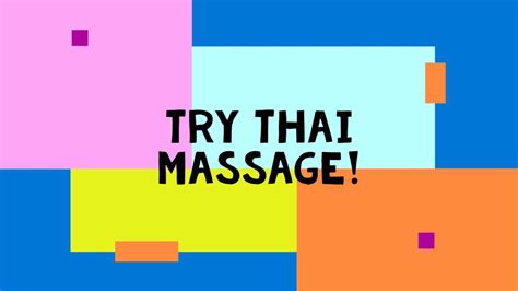 Try Thai Massage Youtube